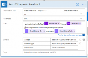 Power Automate : Break inheritance and manage roles on items and ...